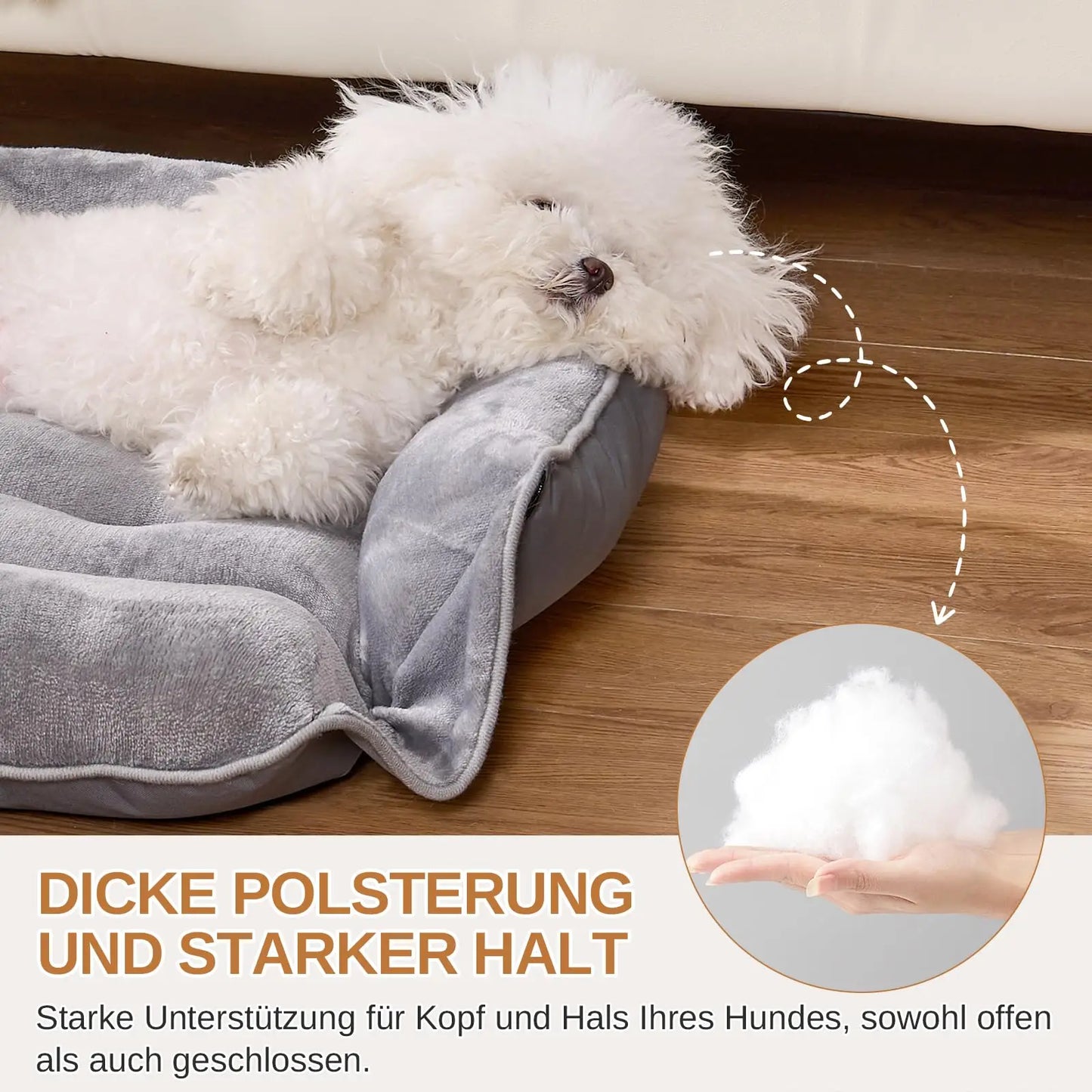 4-in-1 Hundesofa-Bett | Wandelbares Hundebett mit abnehmbarem Bezug – wasserdicht & waschbar