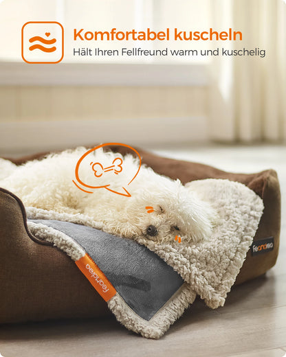 Fleece-Haustierdecke wasserdicht | Weiche, waschbare Schutzdecke für Sofa, Auto & Bett