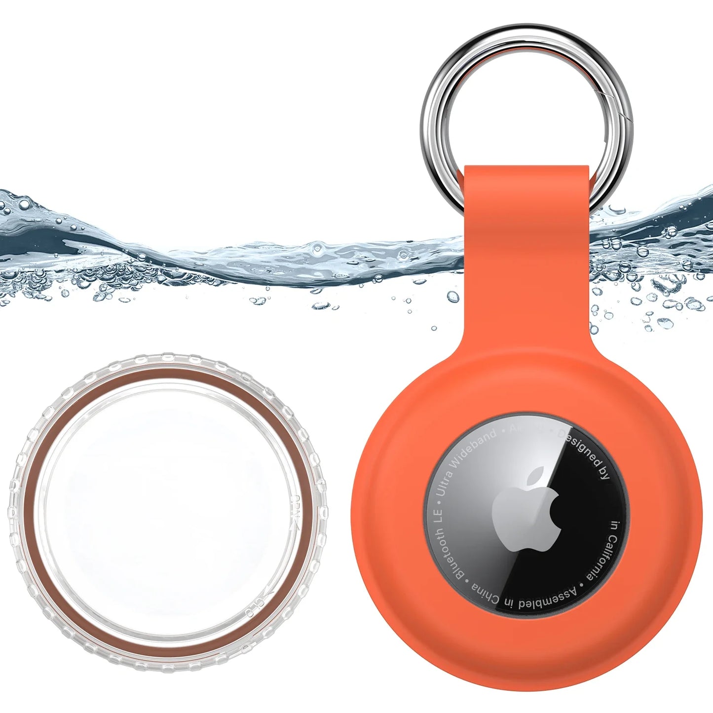 Airtag-Halter für Halsbänder | Wasserdichte 2-in-1 Silikon Schutzhülle für Haustiere