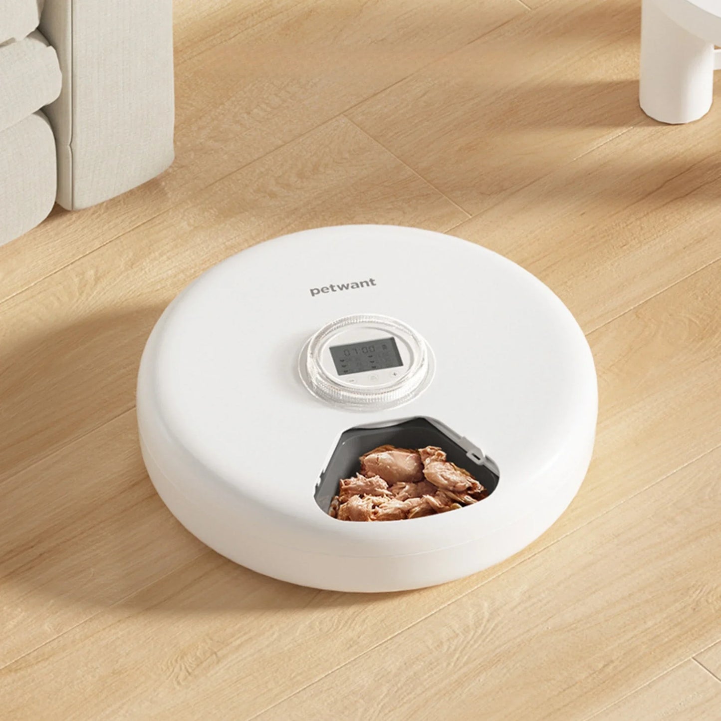 Automatischer Futterautomat für Hunde & Katzen | 6 Mahlzeiten mit Timer & Kühlakkus – Frischhaltung bis 24 Stunden