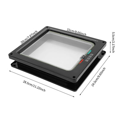 Haustierklappe für Katzen & kleine Hunde | Robuste Tür mit 4-Wege-Verriegelung