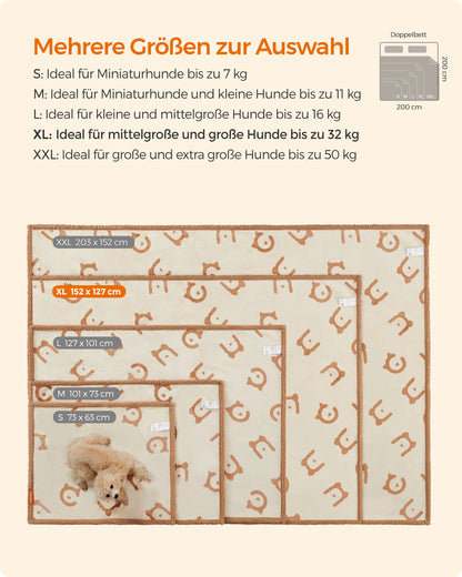 Wasserdichte Hundedecke | Weiche, rutschfeste Schutzdecke für Sofa, Auto & Boden