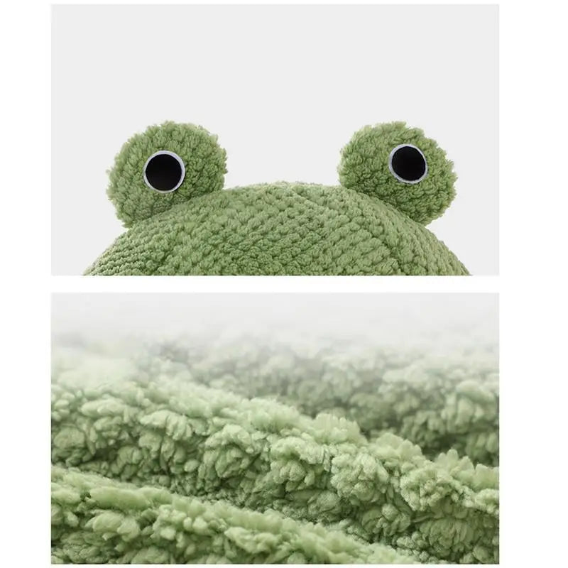Frosch Haustierbett | Weiches Plüsch-Schlafbett für Katzen & Hunde