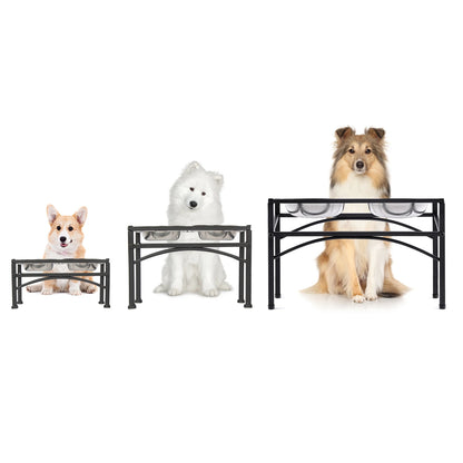 Futternapf aus Edelstahl mit Ständer | Erhöhte Näpfe für Hunde & Katzen – rutschfest, langlebig & leicht zu reinigen