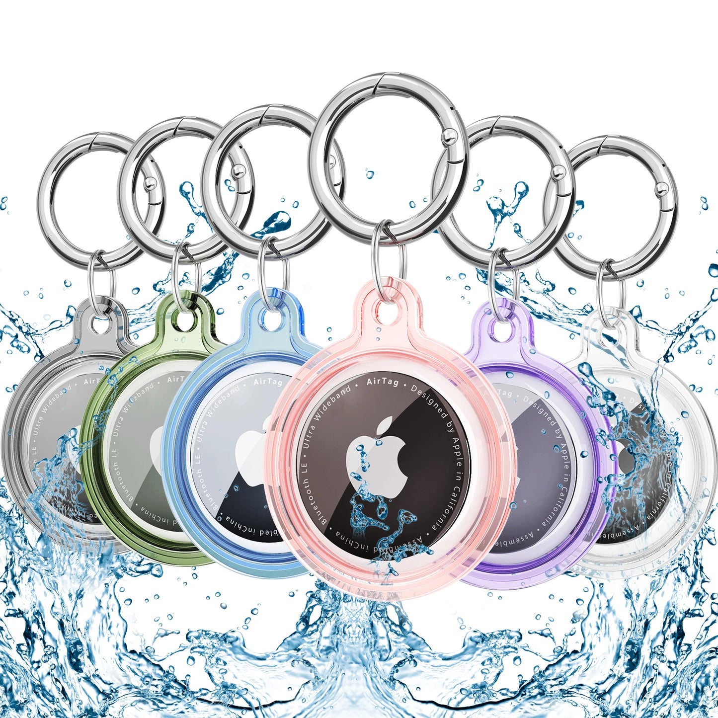 Wasserdichte AirTag Hülle für Haustiere | Transparente Schutzhülle für Hunde & Katzen Halsbänder