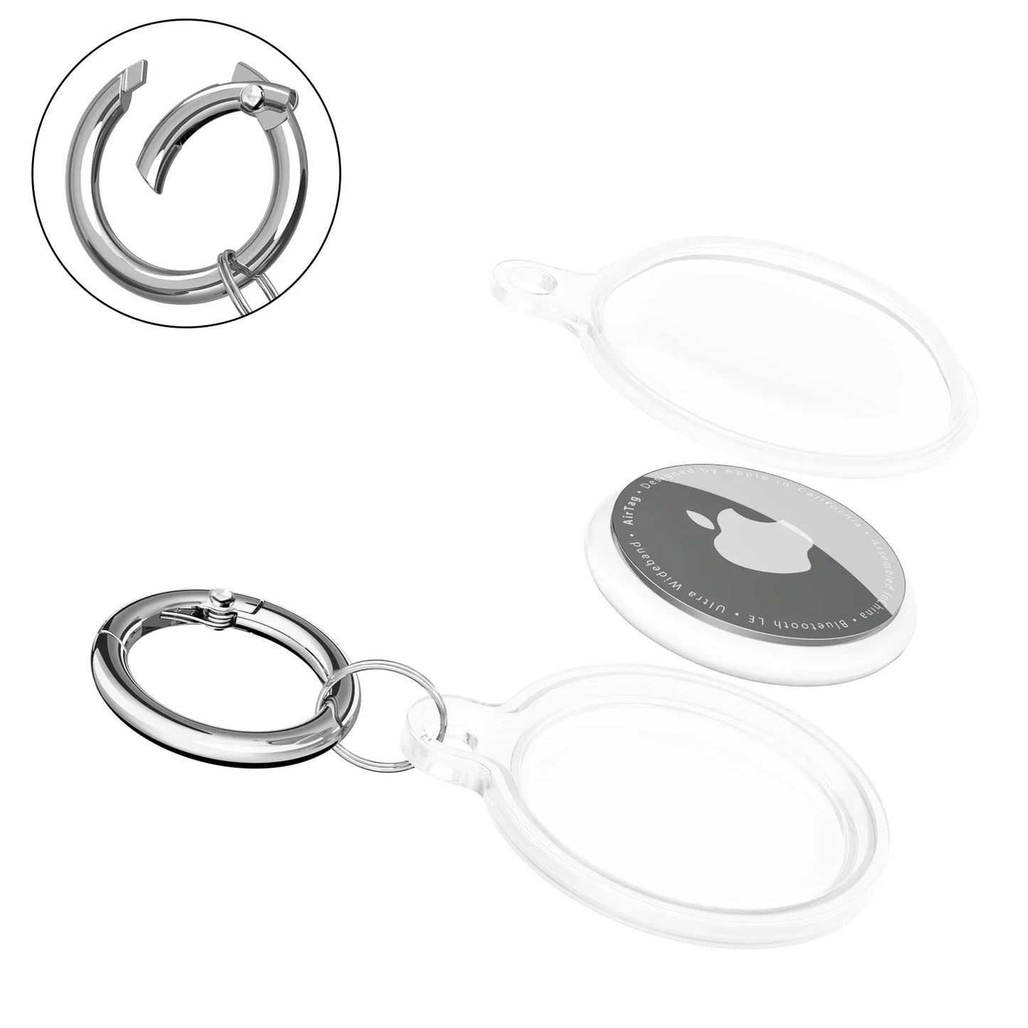 Wasserdichte AirTag Hülle für Haustiere | Transparente Schutzhülle für Hunde & Katzen Halsbänder