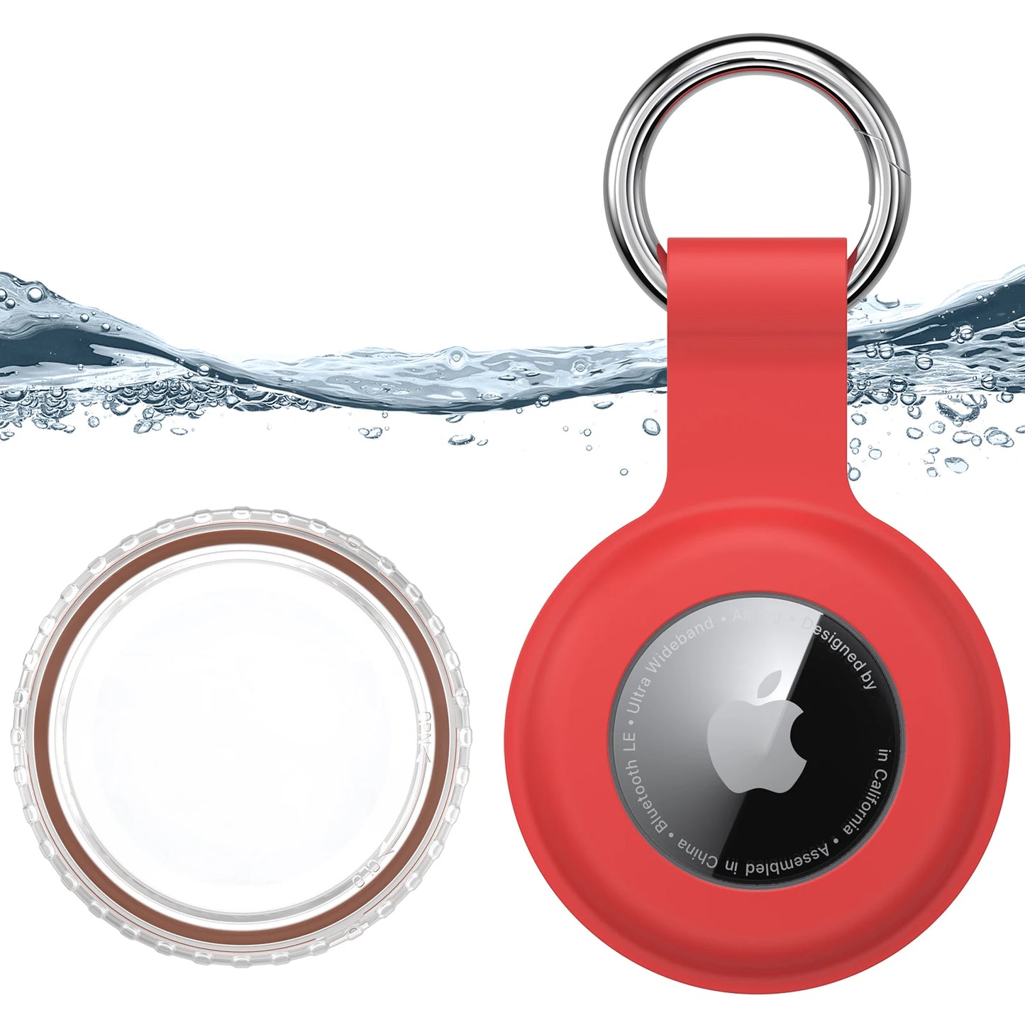 Airtag-Halter für Halsbänder | Wasserdichte 2-in-1 Silikon Schutzhülle für Haustiere