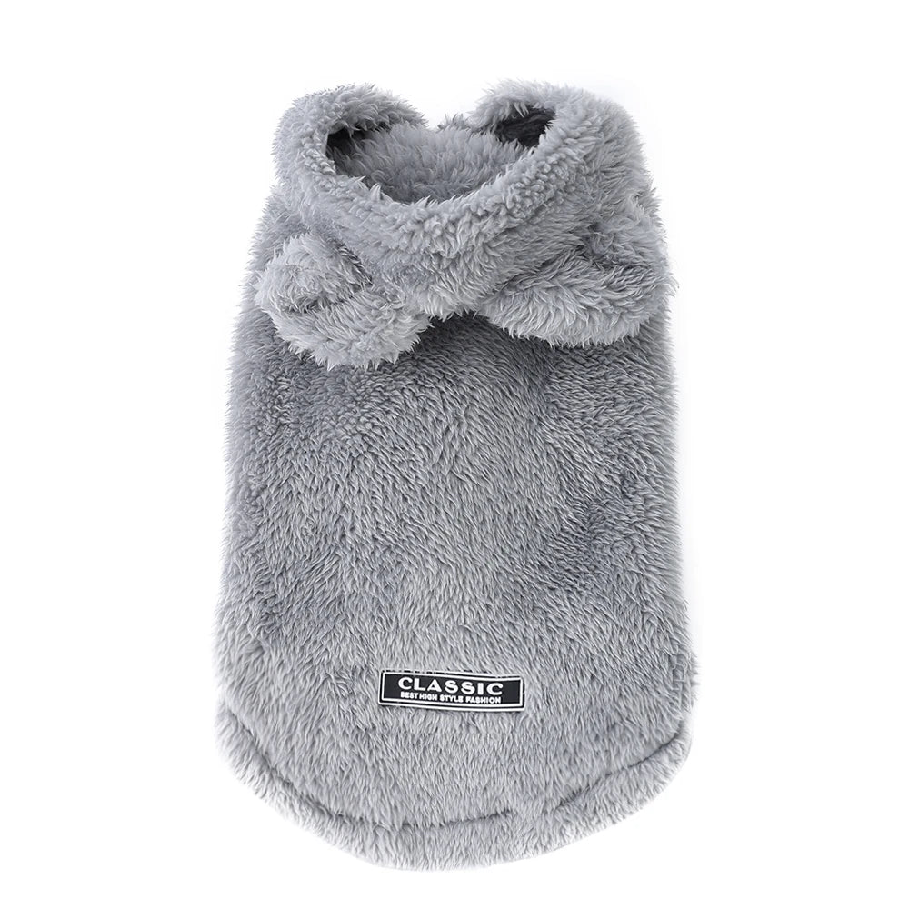 Warmer Haustier Hoodie mit Hasenohren | Winter Pulli für Katzen & kleine Hunde