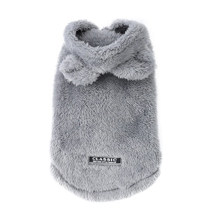 Warmer Haustier Hoodie mit Hasenohren | Winter Pulli für Katzen & kleine Hunde