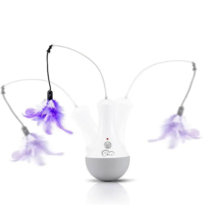 Automatisches Federspielzeug für Katzen – Interaktives Katzenspielzeug für Jagd & Bewegung