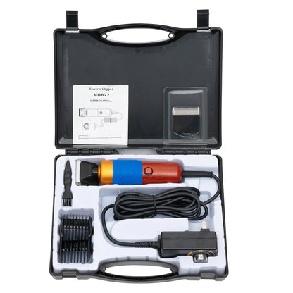 Elektrische Tierhaarschneidemaschine | Profi-Haarschneider für Hunde & Katzen mit Aufsätzen & Transportkoffer
