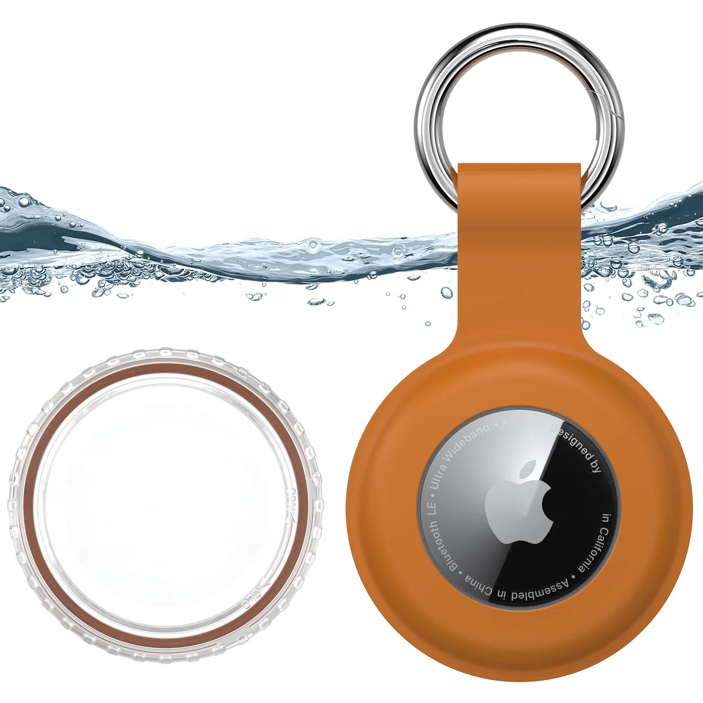 Airtag-Halter für Halsbänder | Wasserdichte 2-in-1 Silikon Schutzhülle für Haustiere