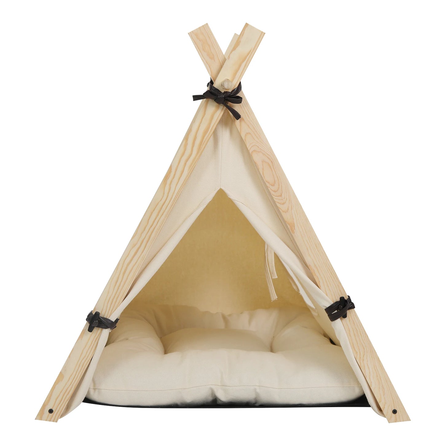 Haustierzelt mit Kissen | Gemütliches Indoor Tipi für Katzen & kleine Hunde